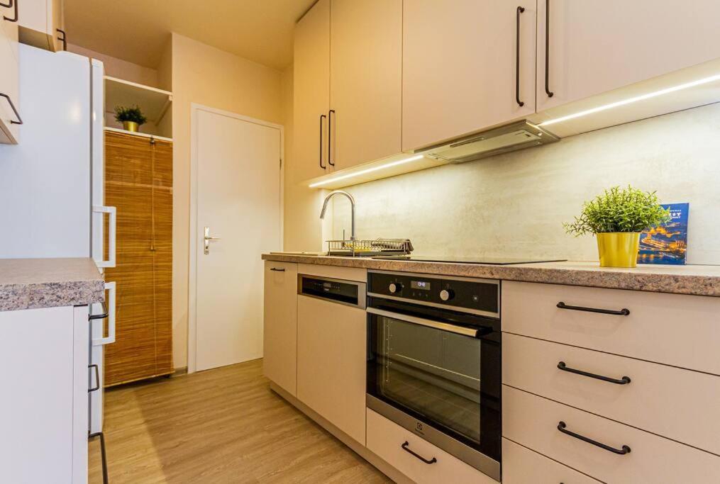 Roomy Apartment 80Sqm At City Center Free Parking Space, Ac & Balcony Boedapest Buitenkant foto