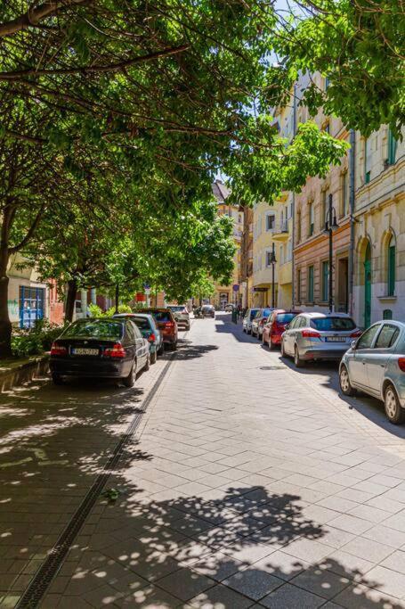 Roomy Apartment 80Sqm At City Center Free Parking Space, Ac & Balcony Boedapest Buitenkant foto
